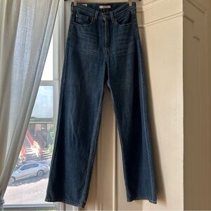 Levi’s Blue Ribcage Wide Leg Jeans